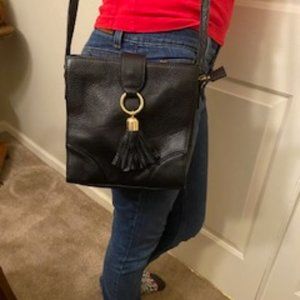 Talbots Black Leather Handbag